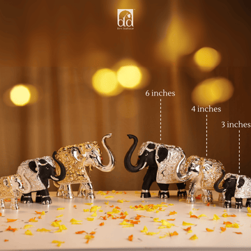 Gold Plated Trunk Up Elephant