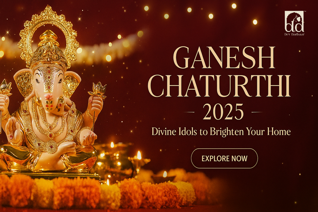 Ganesh Chaturthi 2025: Premium Gold & Silver-Plated Ganesh Idols for Home Puja | Devdarbaar