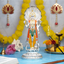 Embrace Peace & Protection with Silver Plated Lord Vishnu Narayana Idol-Dev DarBaar