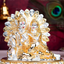 Gold/Silver Plated Radha Krishna Murti - Invite Divine Love & Harmony