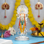 Embrace Peace & Protection with Silver Plated Lord Vishnu Narayana Idol-Dev DarBaar