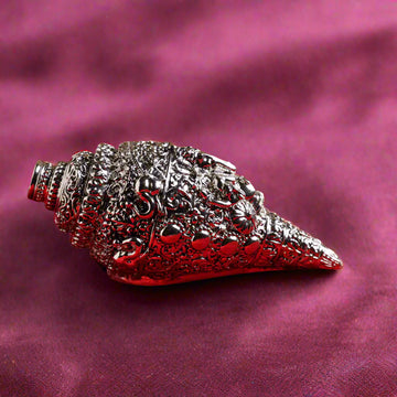 Silver-Plated Ganesh Shankh