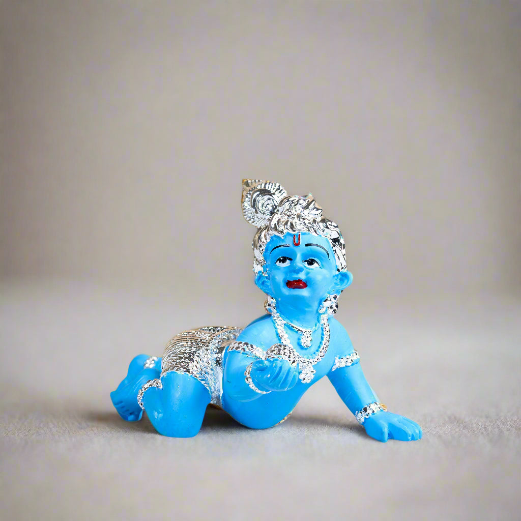 Silver Plated Laddu Gopal