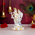 Silver Plated Radha Krishna Murti
