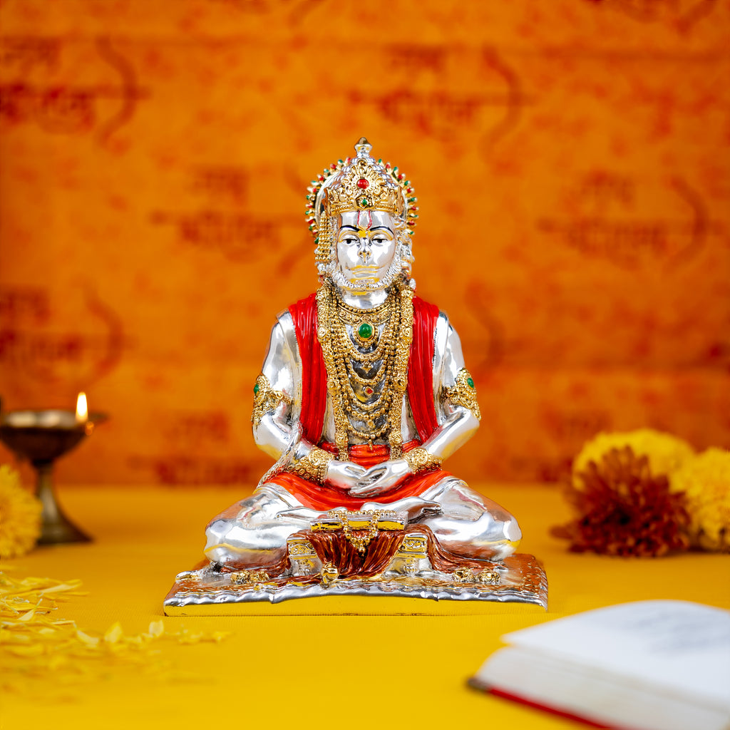 Gold Plated Hanuman Statue – Hindu God Idol