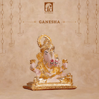 Dagdusheth Halwai Ganpati Murti – 24K Gold Plated Idol