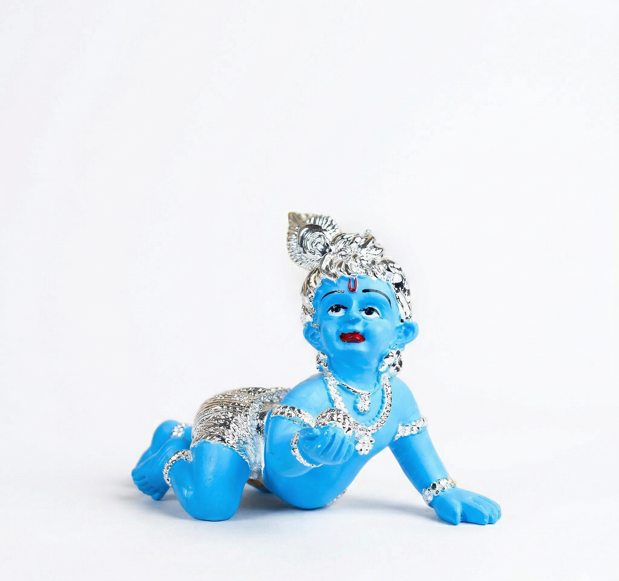 Silver Plated Laddu Gopal