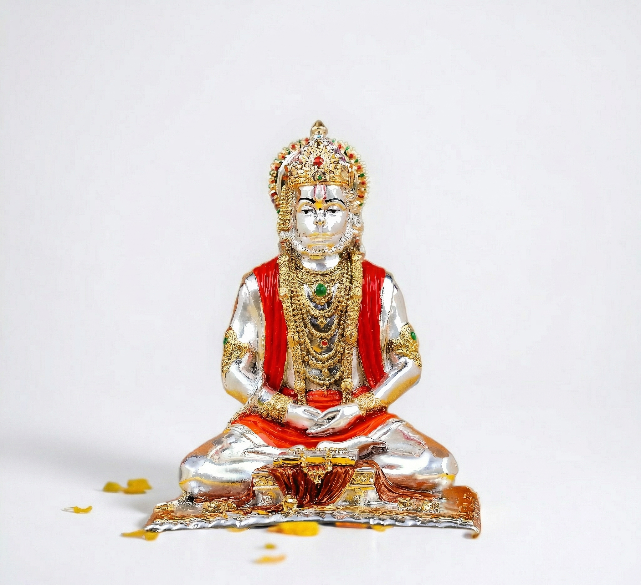 Gold Plated Hanuman Statue – Hindu God Idol