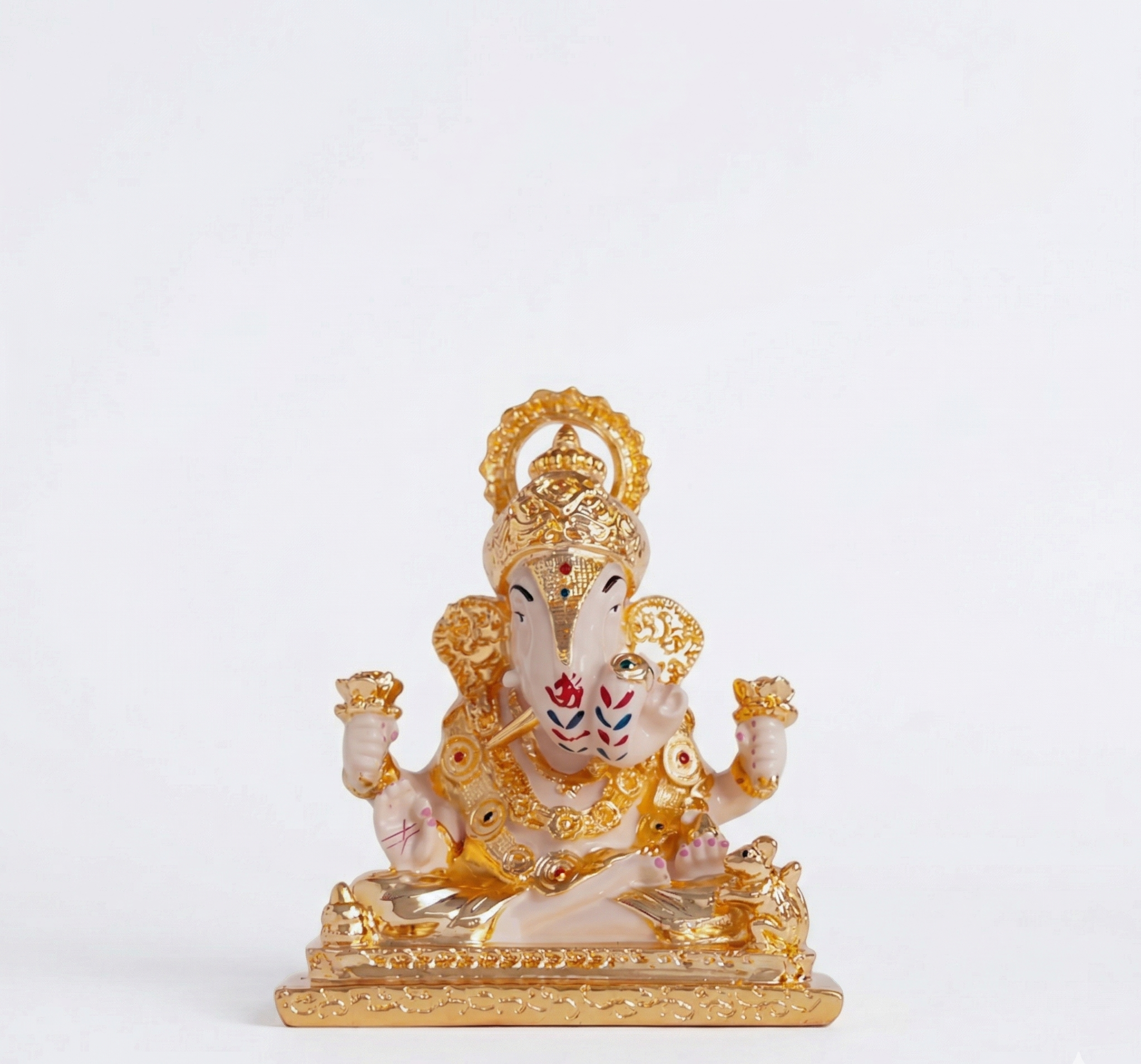 Dagdusheth Halwai Ganpati Murti – 24K Gold Plated Idol