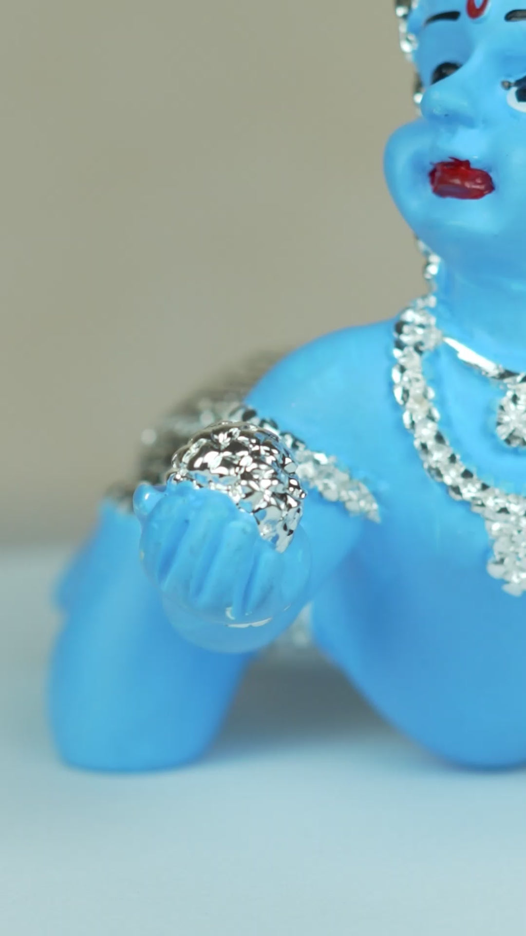 Silver Plated Laddu Gopal